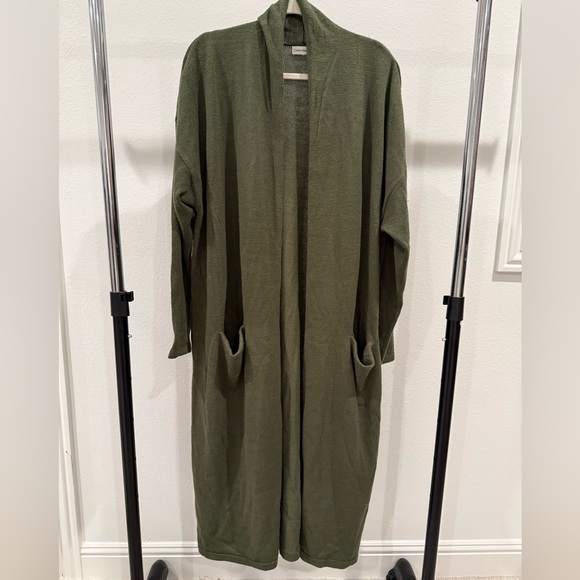Calvin Klein Jeans Olive Green Long Sweater - Picture 2 of 9
